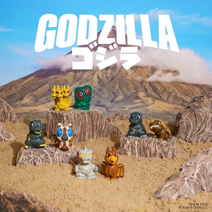 Godzilla Toho Fun! Fun! Mini Figures Wave 01 Blind Box Display (9) - Super7 Blind Boxes