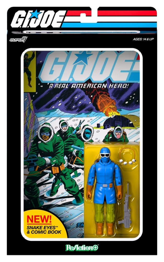 G.I. Joe ReAction+ Action Figure Snake Eyes (Skybound Comic Box Series, Issue #2) - Super7 Action Figures