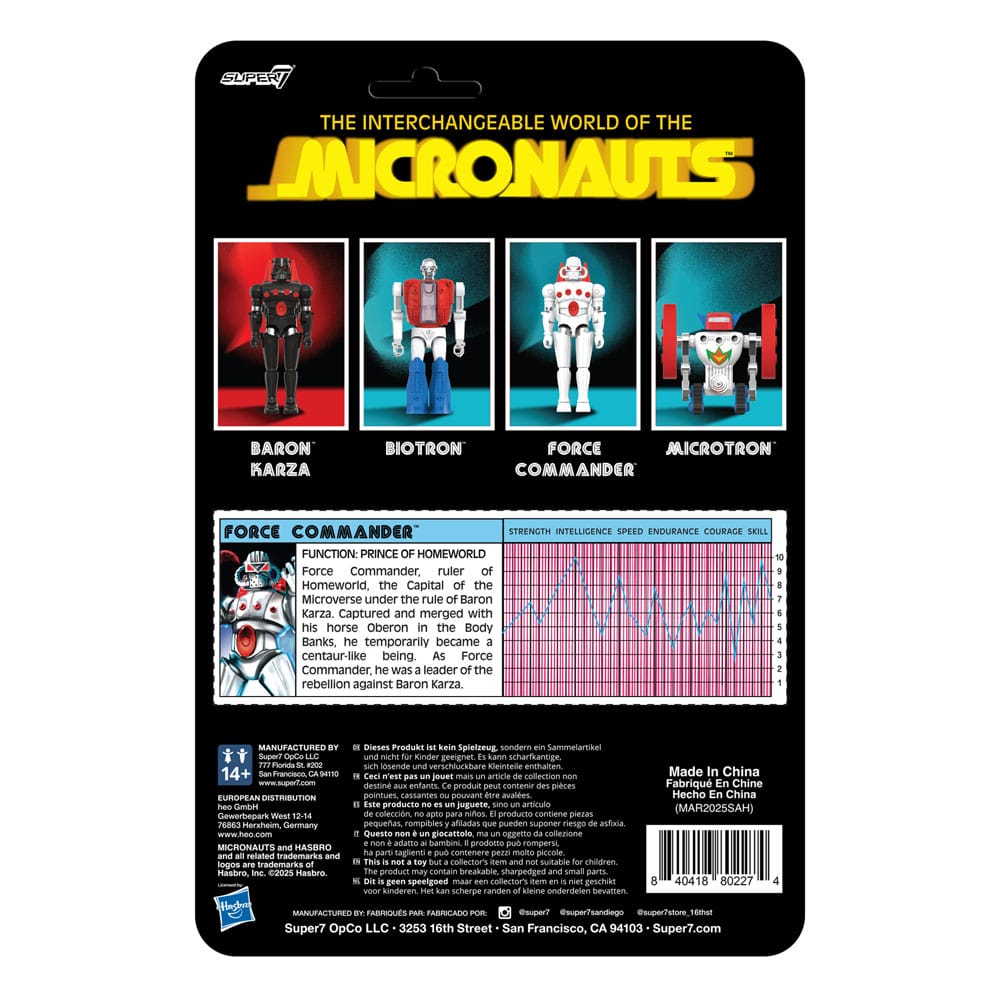 Micronauts ReAction+ Action Figure Force Commander - Super7 Action Figures