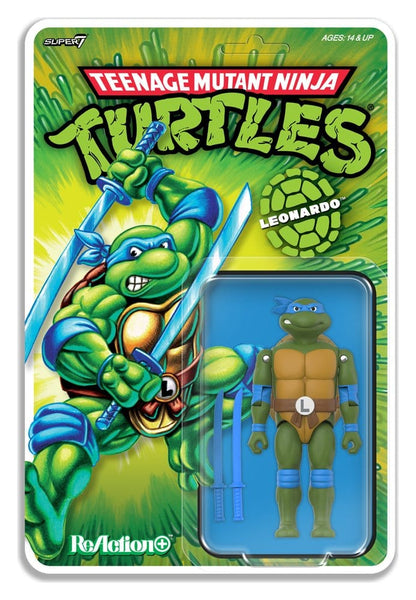 Teenage Mutant Ninja Turtles ReAction+ Action Figure Wave 02 Leonardo - Super7 Action Figures