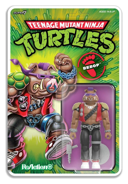 Teenage Mutant Ninja Turtles ReAction+ Action Figure Wave 02 Bebop - Super7 Action Figures