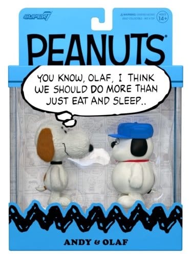 Peanuts ReAction Action Figures 2-Pack Olaf & Andy
