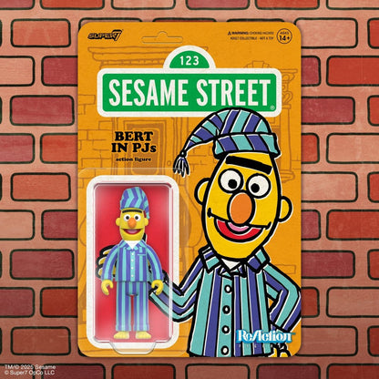 Sesame Street ReAction Action Figure Wave 06 Bert (PJ) - Super7 Action Figures