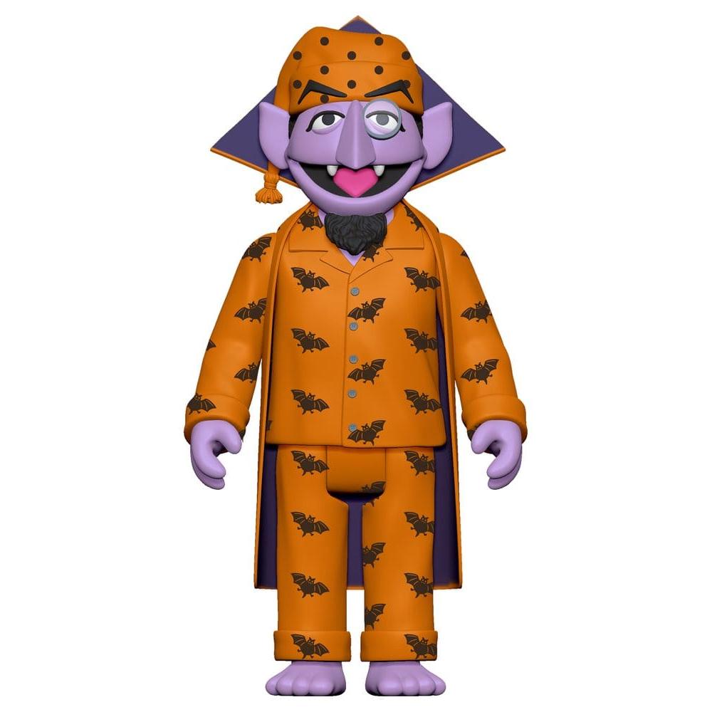 Sesame Street ReAction Action Figure Wave 06 Count Von Count (PJs) - Super7 Action Figures