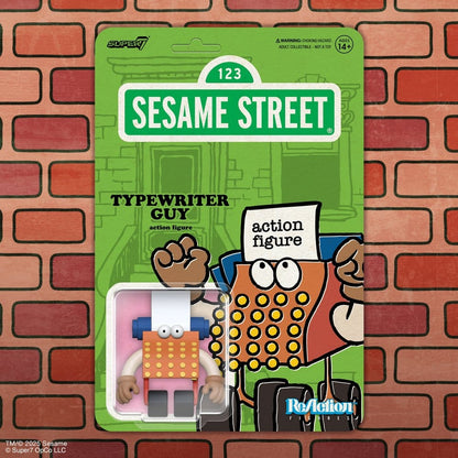 Sesame Street ReAction Action Figure Wave 06 Typewriter Guy - Super7 Action Figures