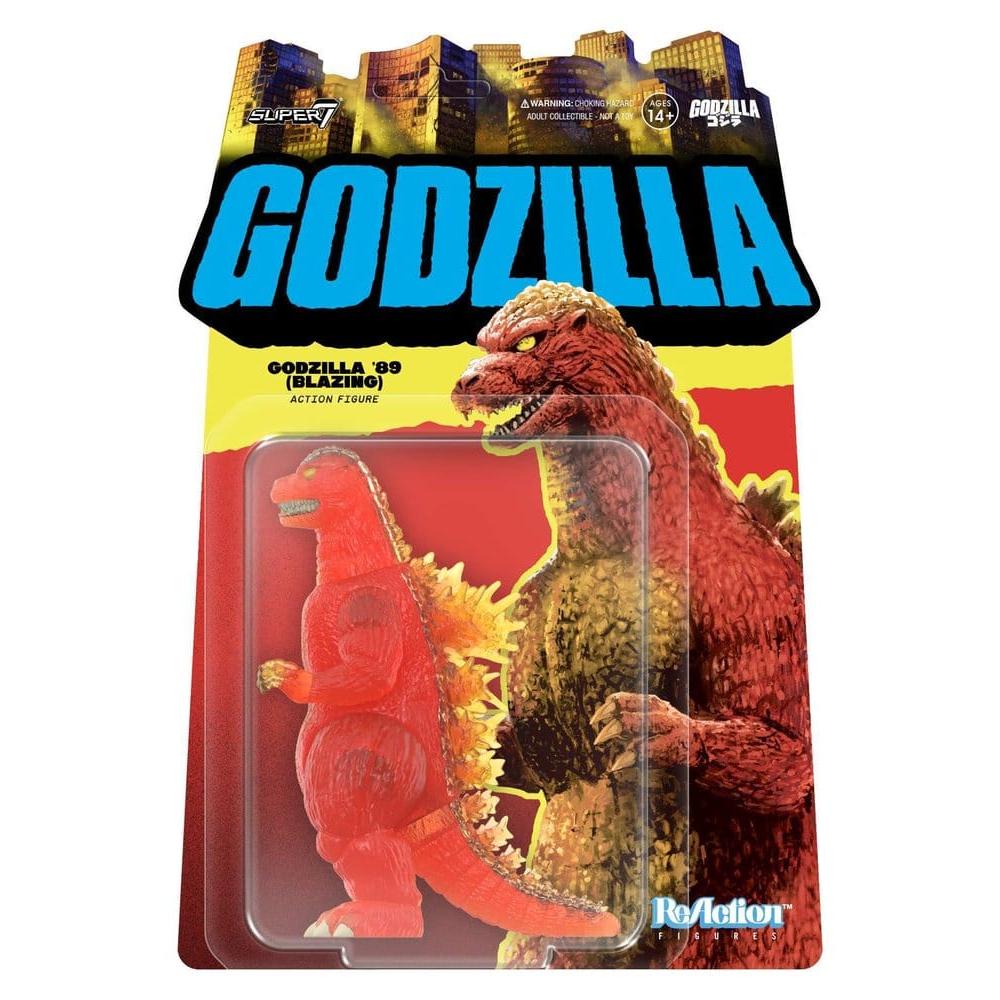 Godzilla Toho ReAction Action Figure Godzilla - 1989 (Blazing) - Super7 Action Figures