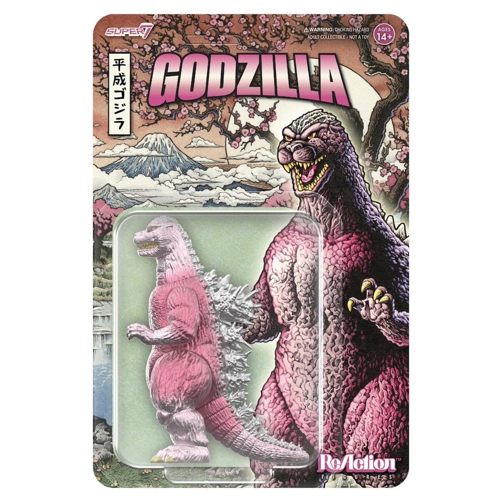 Godzilla Toho ReAction Action Figure Godzilla '89 (Cherry Blossom Festival) - Super7 Action Figures