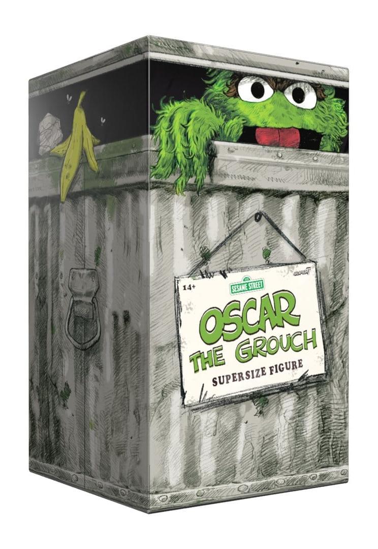 Sesame Street SuperSize Vinyl Figure Oscar The Grouch - Super7 Statues