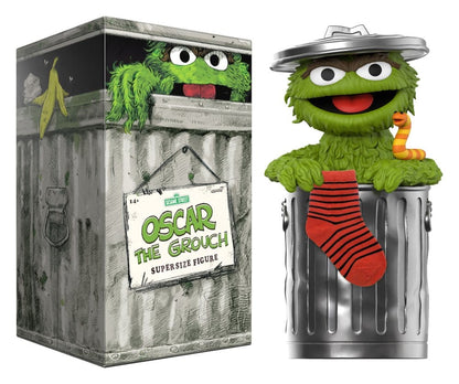 Sesame Street SuperSize Vinyl Figure Oscar The Grouch - Super7 Statues