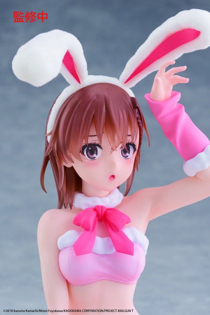 A Certain Scientific Railgun Moflock PVC Figure Mikoto Misaka (Fluffy Bunny Ver.) 13 cm - Taito Prize Action Figures