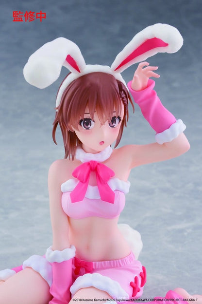 A Certain Scientific Railgun Moflock PVC Figure Mikoto Misaka (Fluffy Bunny Ver.) 13 cm - Taito Prize Action Figures