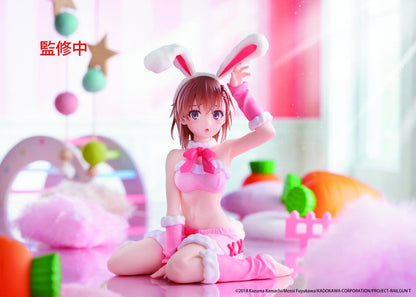 A Certain Scientific Railgun Moflock PVC Figure Mikoto Misaka (Fluffy Bunny Ver.) 13 cm - Taito Prize Action Figures