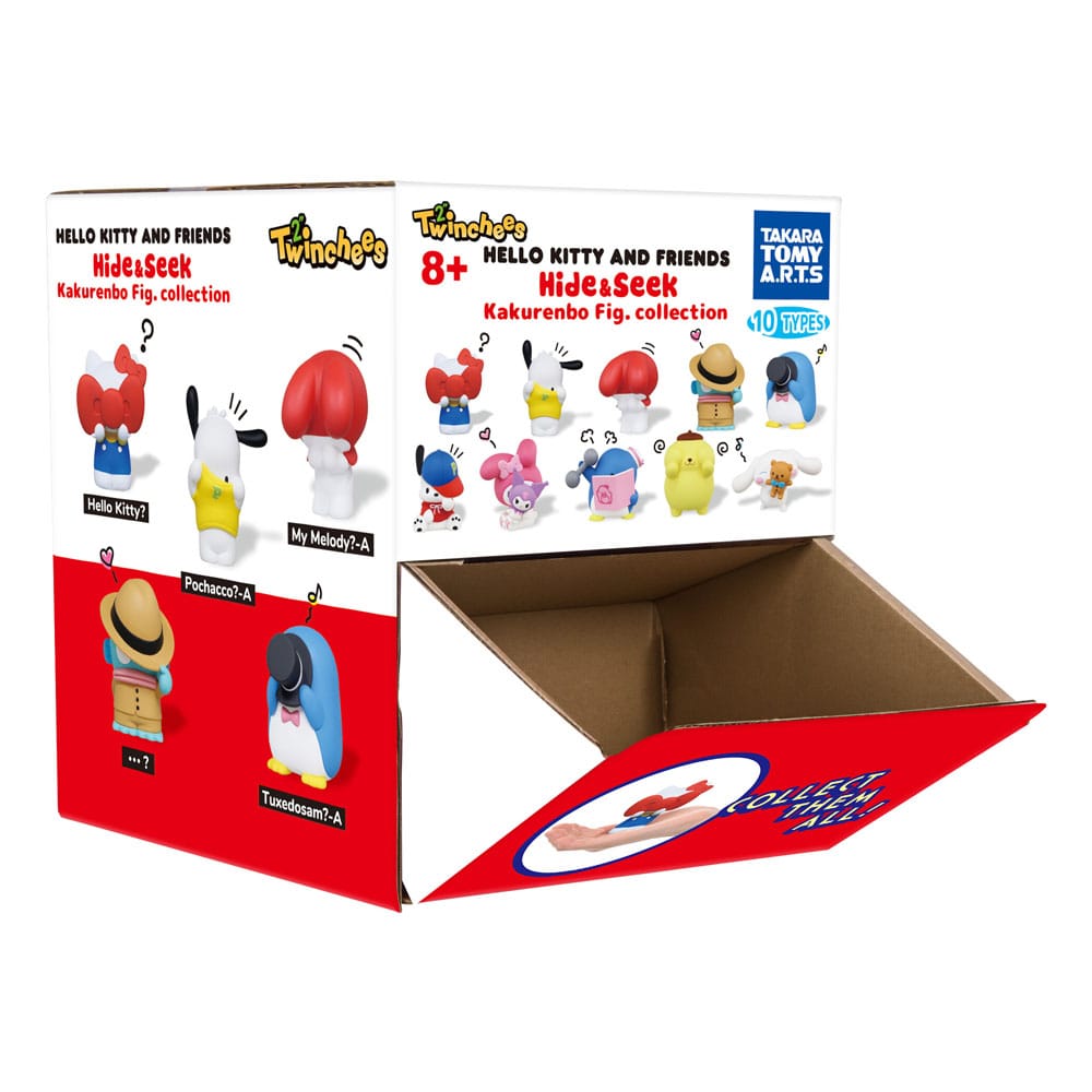Sanrio Twinchees Mini Figures Hello Kitty & Friends Hide ´n´ Seek 5 cm Display Box Qty 24