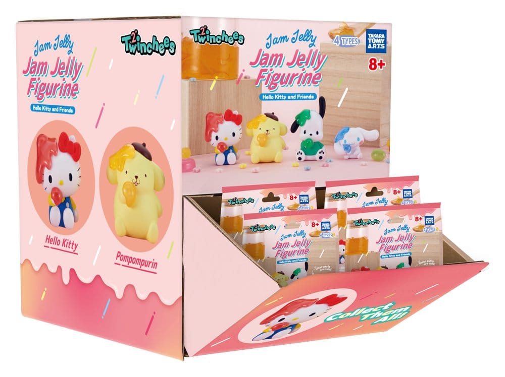Sanrio Twinchees Mini Figures Hello Kitty & Friends Jam Jelly Blind Pack Display (24)