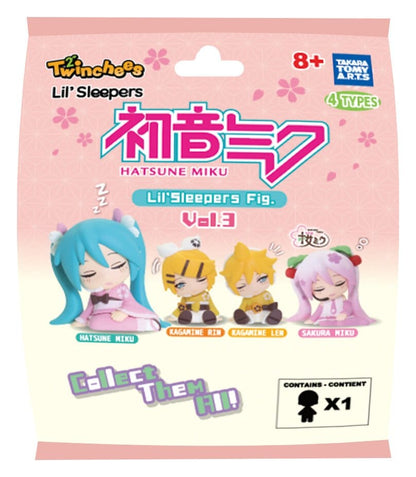 Hatsune Miku Twinchees Mini Figures Lil' Sleepers Wave 3 5 cm Blind Pack Display Box Qty 24