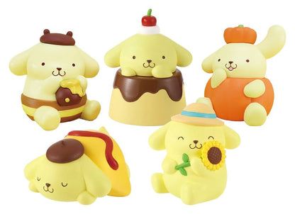 Sanrio Twinchees Mini Figures Pompompurin My Fav Color 5 cm Blind Pack Display Box Qty 24