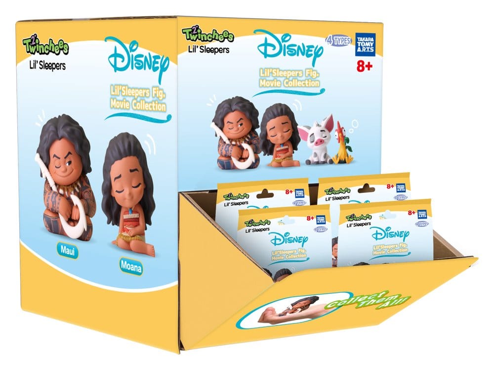 Moana Twinchees Mini Figures Lil' Sleepers 5 cm Blind Pack Display Box Qty 24