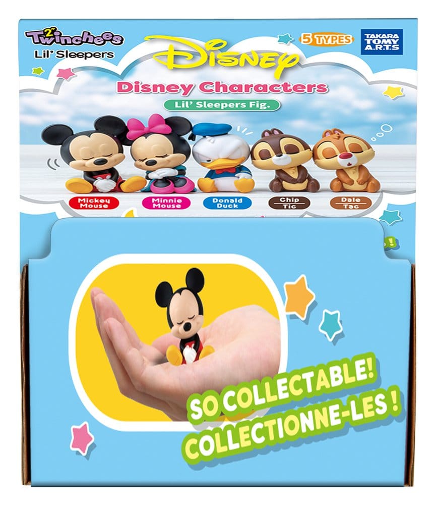 Disney Twinchees Mini Figures Lil' Sleepers 5 cm Blind Pack Display Box Qty 24 - Takara Tomy Blind Boxes