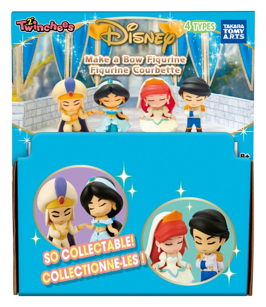 Disney Twinchees Mini Figures Bowing 5 cm Blind Pack Display Box Qty 24 - Takara Tomy Blind Boxes