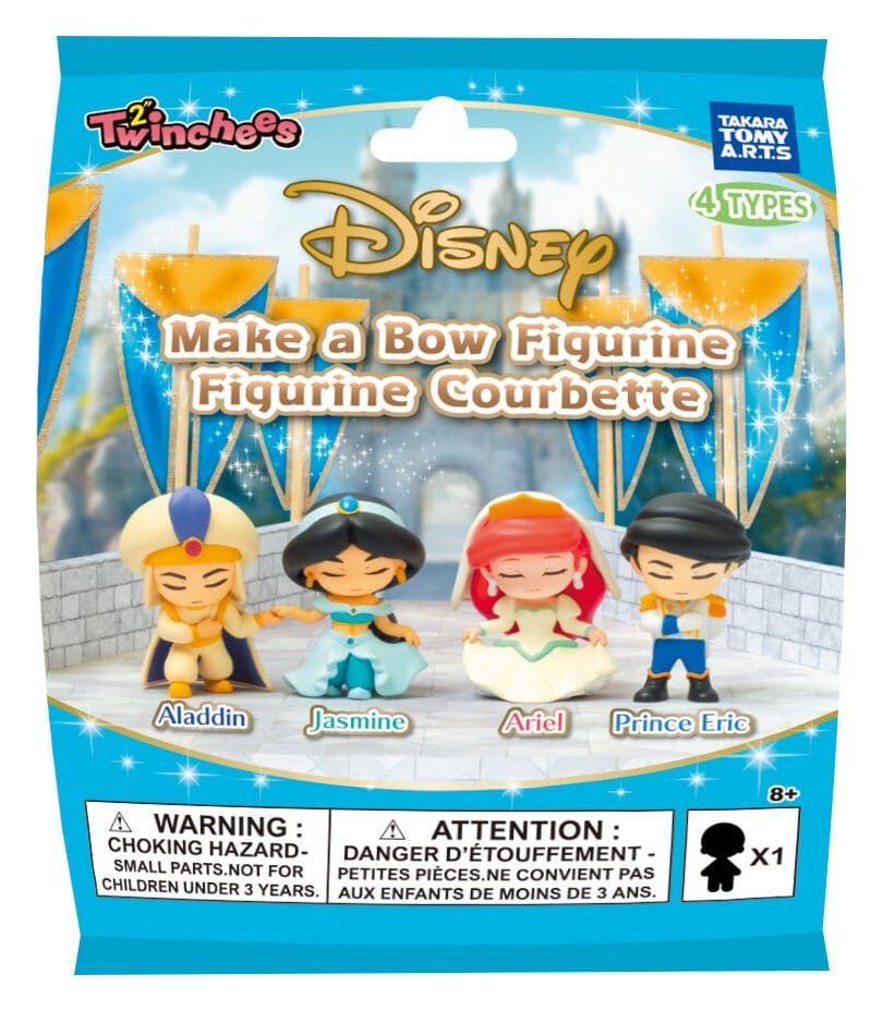 Disney Twinchees Mini Figures Bowing 5 cm Blind Pack Display Box Qty 24 - Takara Tomy Blind Boxes