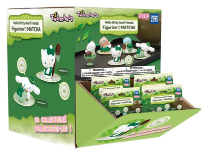 Sanrio Twinchees Mini Figures Hello Kitty & Friends I Love Matcha 5 cm Blind Pack Display Box Qty 24 - Takara Tomy Blind Boxes