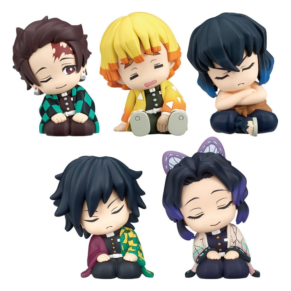 Demon Slayer: Kimetsu no Yaiba Twinchees Mini Figures Lil' Sleepers Wave 3 5 cm Blind Pack Display Box Qty 24 - Takara Tomy Blind Boxes