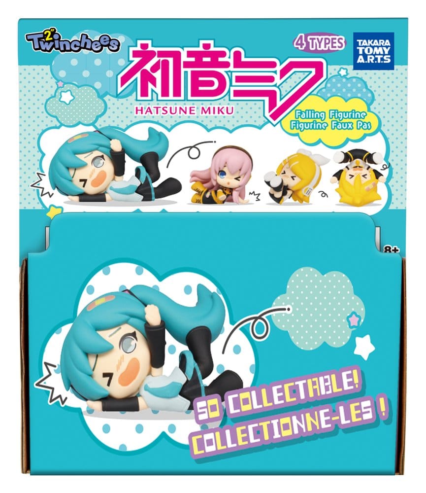 Hatsune Miku Twinchees Mini Figures Falling Figures 5 cm Blind Pack Display Box Qty 24 - Takara Tomy Blind Boxes