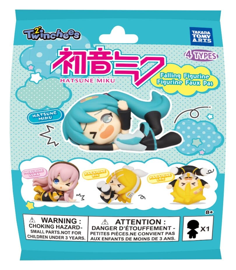 Hatsune Miku Twinchees Mini Figures Falling Figures 5 cm Blind Pack Display Box Qty 24 - Takara Tomy Blind Boxes