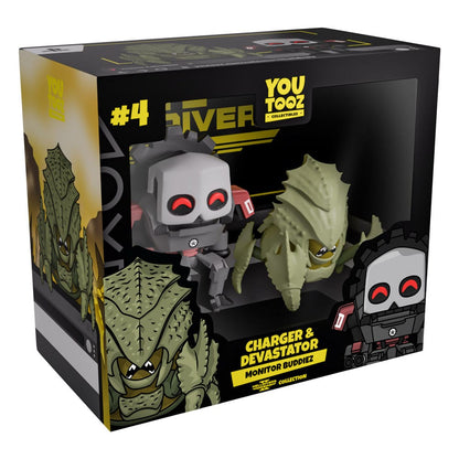 Helldivers 2 Monitor Buddiez Vinyl Figures 2-Pack Charger & Devastator 7 cm - Youtooz Statues