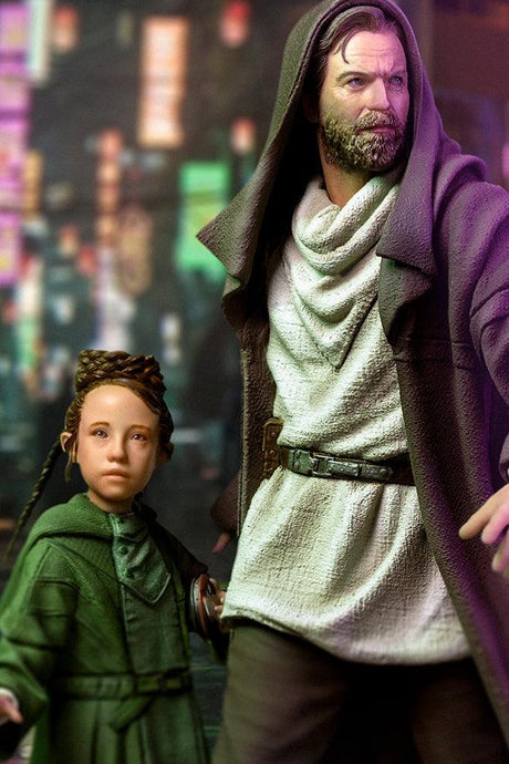 Obi-Wan Kenobi & Young Leia: Star Wars: Deluxe: Art Statue 1/10-Iron Studios