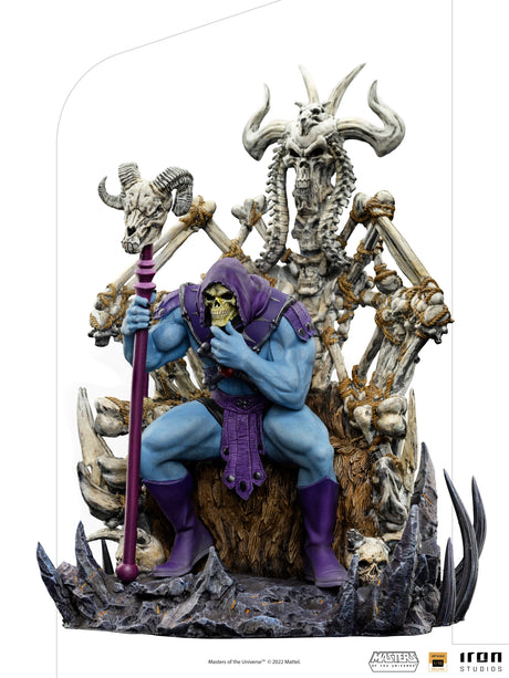 Masters Of The Universe: Skeletor On Throne: Deluxe: 1/10 Art Statue-Iron Studios