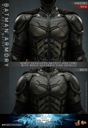 Bruce Wayne With Batman Armory: The Dark Knight Rises-Hot Toys