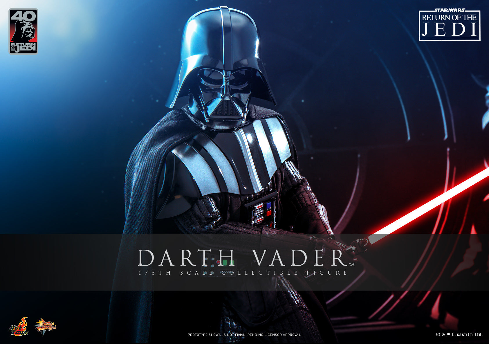 Darth Vader: Star Wars: Return Of The Jedi: 40th Anniversary: Hot Toys