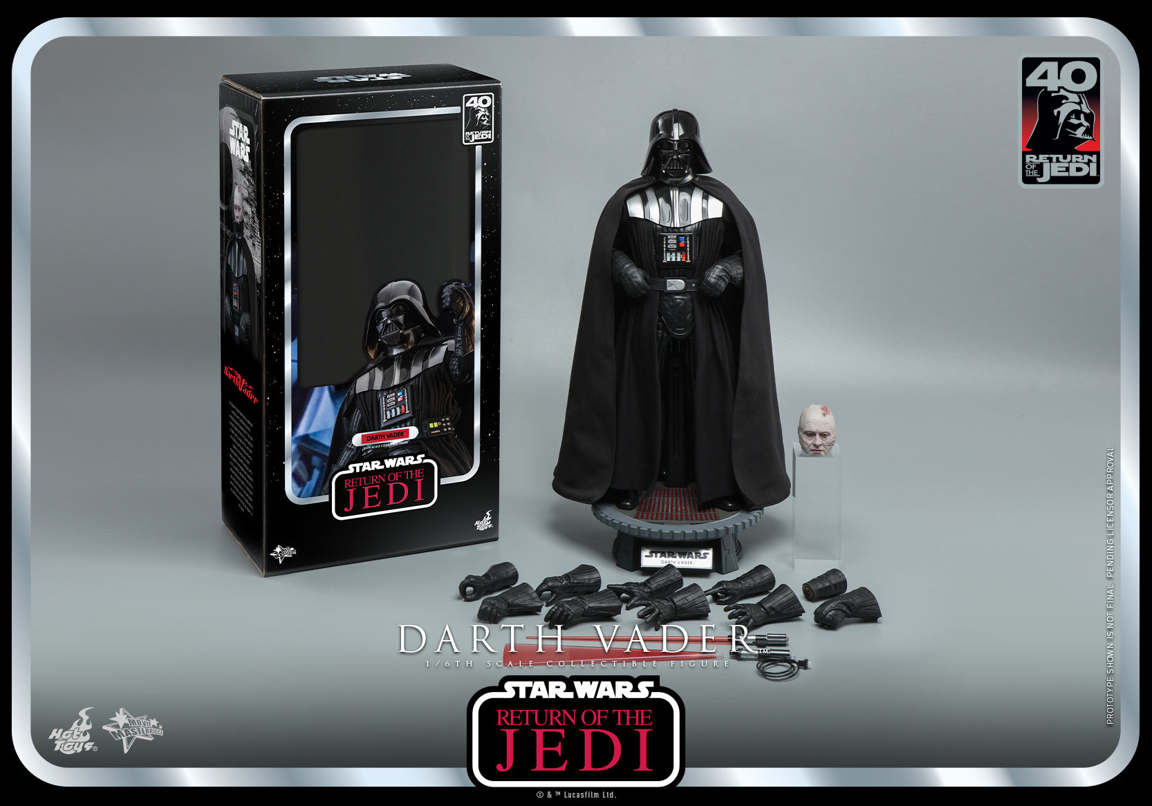 Darth Vader: Star Wars: Return Of The Jedi: 40th Anniversary: Hot Toys