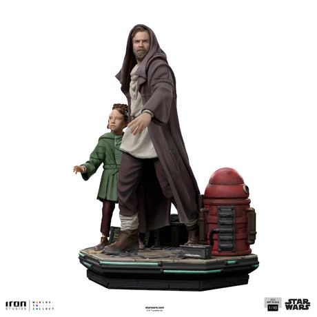 Obi-Wan Kenobi & Young Leia: Star Wars: Deluxe: Art Statue 1/10-Iron Studios